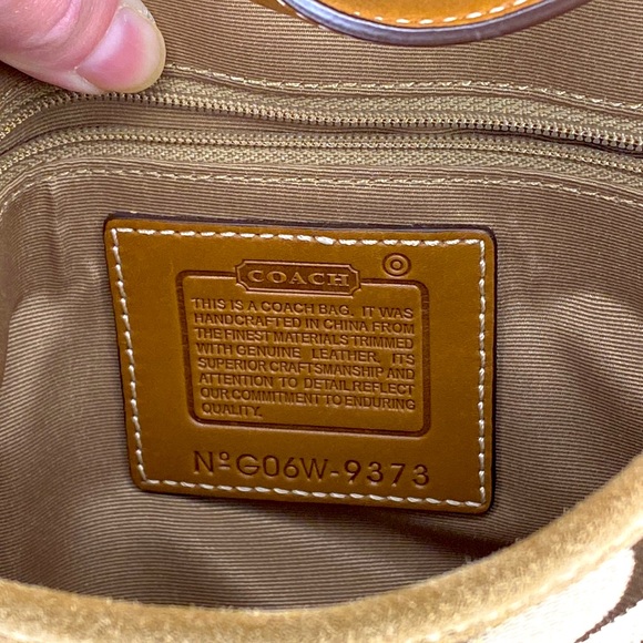 Coach suede and leather hobo purse - Picture 7 of 7